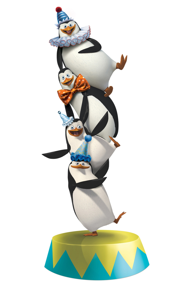 位图热门动画马达加斯加3动物企鹅免费素材