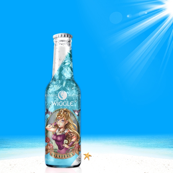 威加酒瓶效果图蓝莓图片