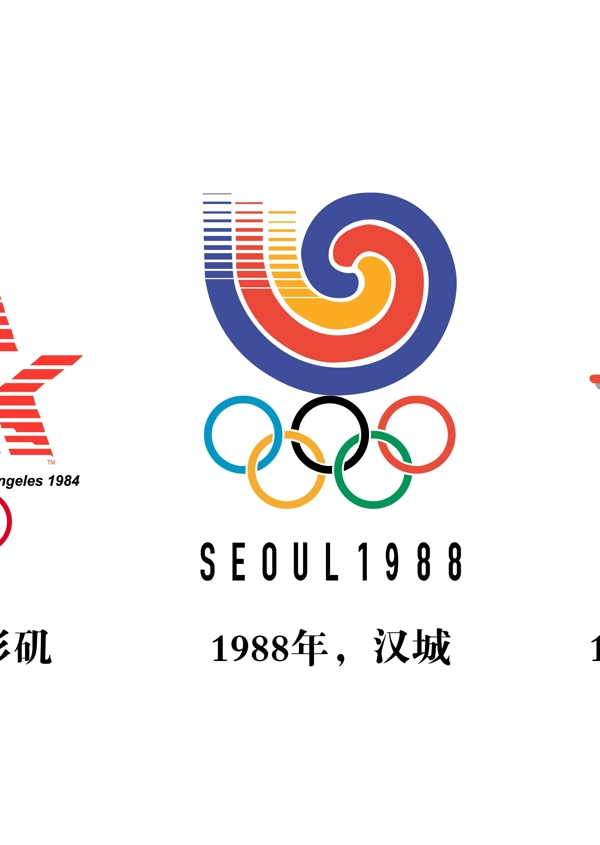 历届奥运矢量标志