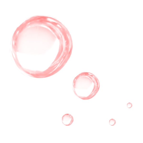 红色透明泡泡漂浮素材免费下载