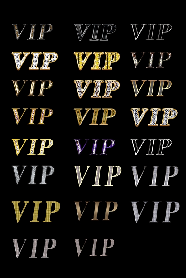 VIP字體圖片