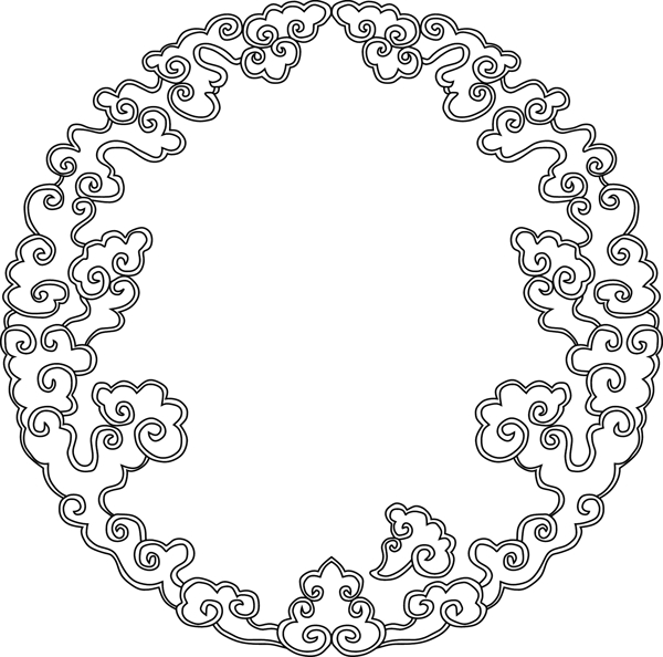 矢量云紋傳統(tǒng)圖案