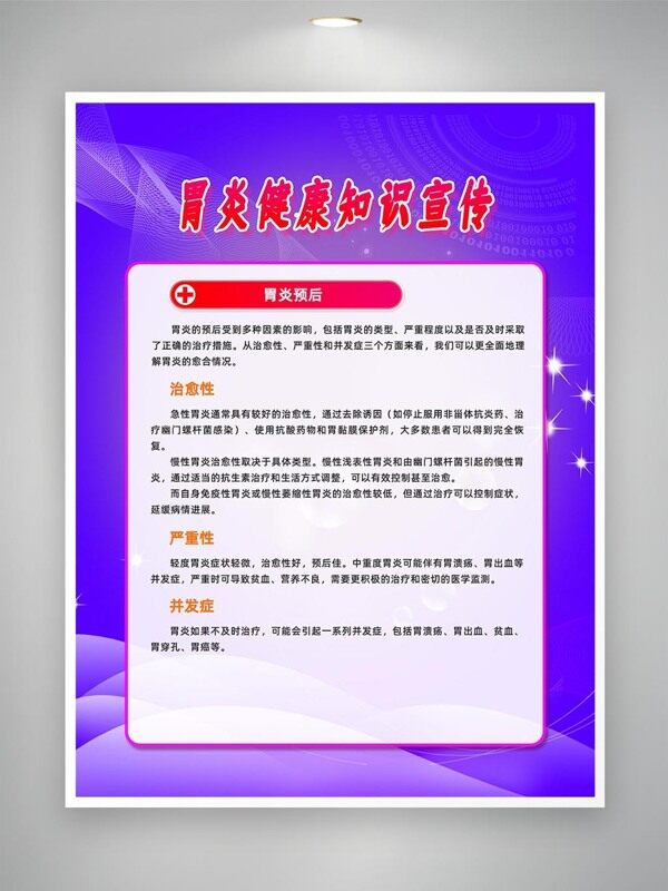 胃炎預(yù)后措施知識(shí)宣傳海報(bào)