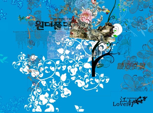 歐式韓式花紋花圖片