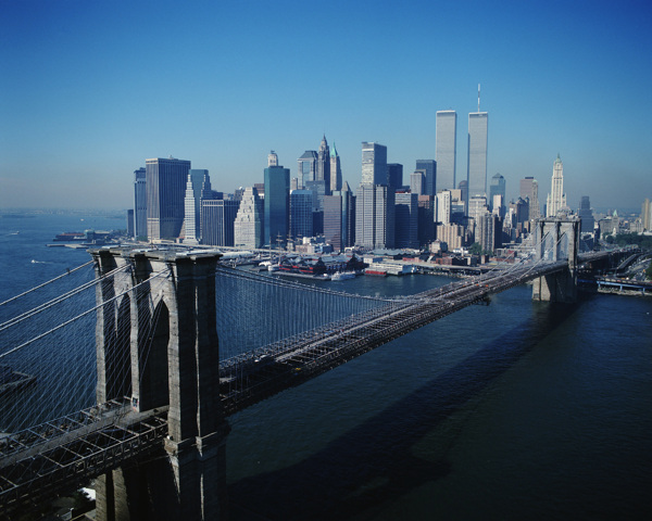 纽约曼哈顿岛俯瞰图片