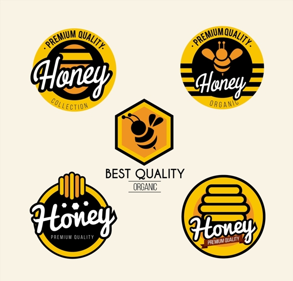 蜂蜜logo标志图标设计