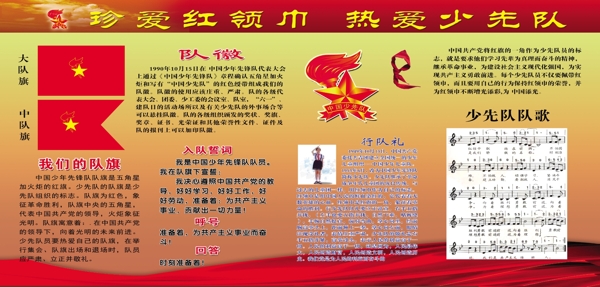 少先隊(duì)展板