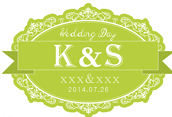 婚禮LOGO邊框圖片