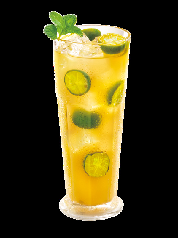冰爽清新薄荷青檸健康果汁飲品