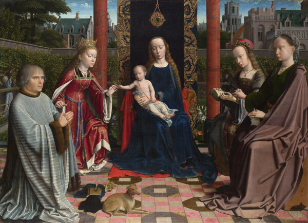 杰勒德大卫圣母圣婴与圣徒图片