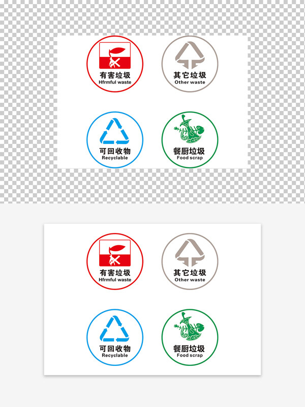 垃圾分類圖標(biāo)