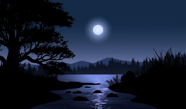 月夜美景