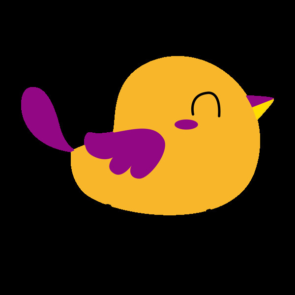 卡通鳥