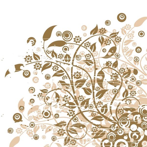 歐美花紋4253矢量EPS