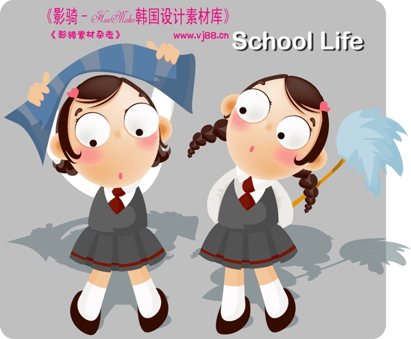 學(xué)生課堂小孩兒童學(xué)習(xí)上學(xué)韓國(guó)花紋時(shí)尚花紋底紋矢量素材矢量圖片HanMaker韓國(guó)設(shè)計(jì)素材庫(kù)