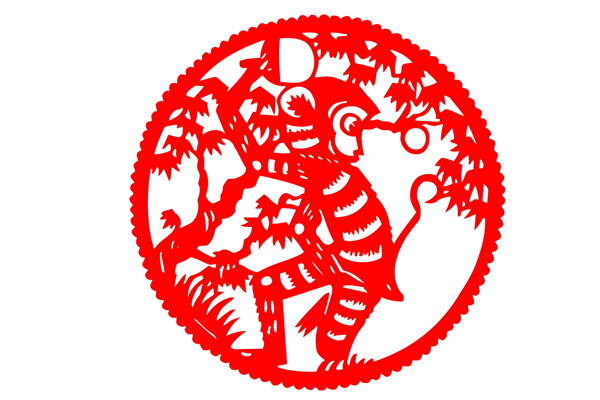 高清猴年剪紙圖片