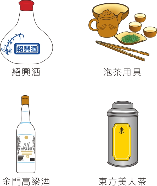 臺灣酒與台灣茶