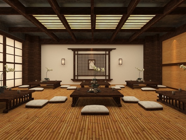 2017年浴池汗蒸休息厅中式风格工装设计