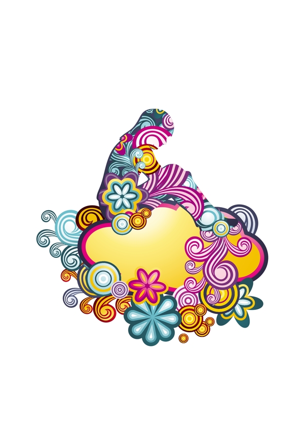 歐美花紋282矢量CDR