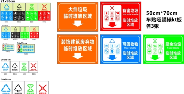 新版垃圾分类标志