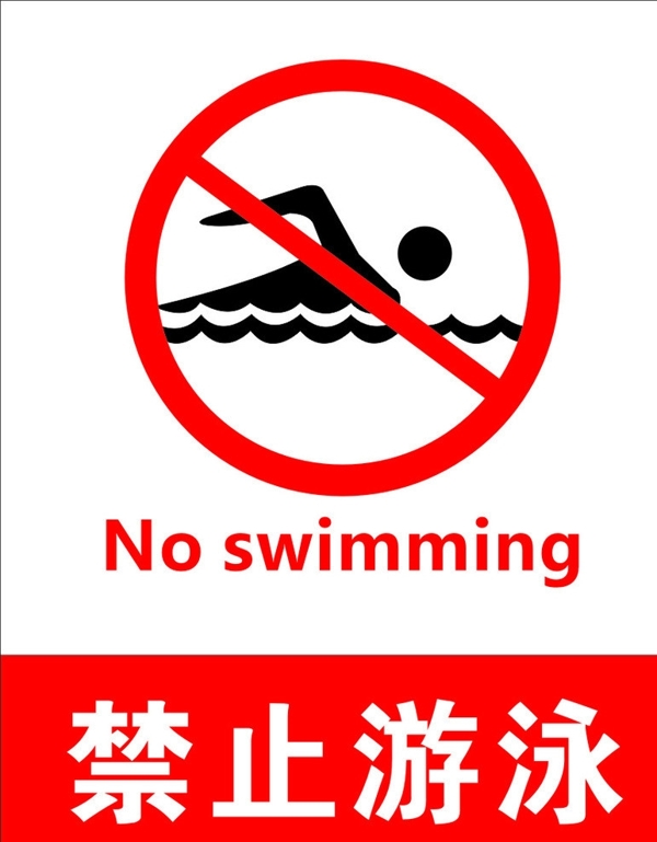禁止游泳