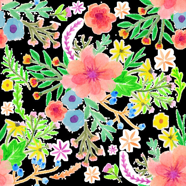 通紅花束透明裝飾素材