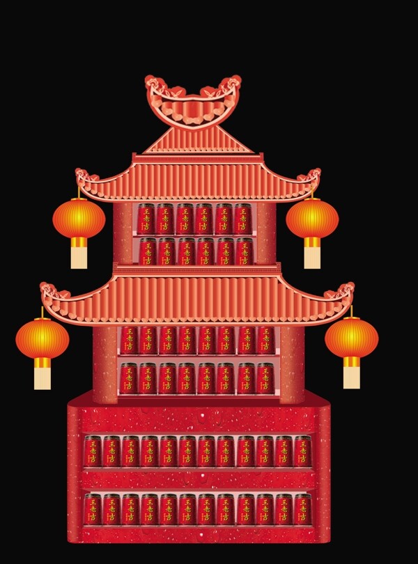 年貨堆頭圖片