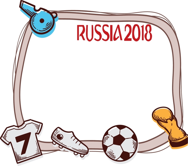 2018俄罗斯世界杯边框