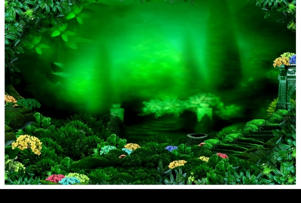 绿色的精灵王国图片