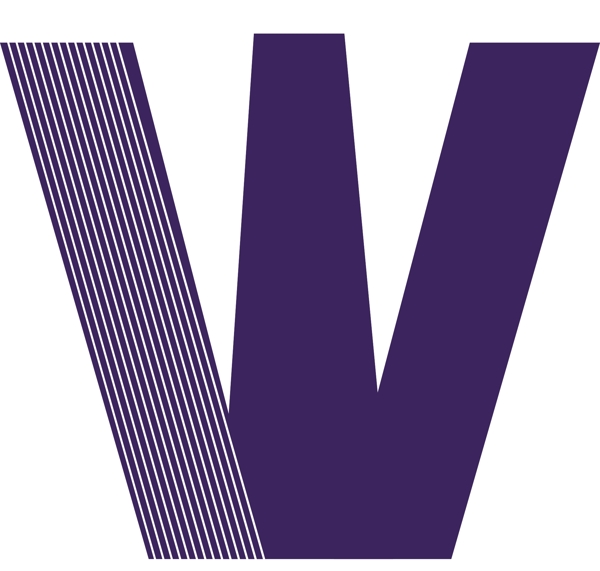 原创W紫色大气公司logo