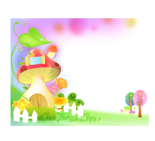 梦幻蘑菇房图片