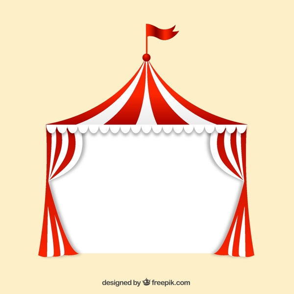 马戏团帐篷设计矢量素材