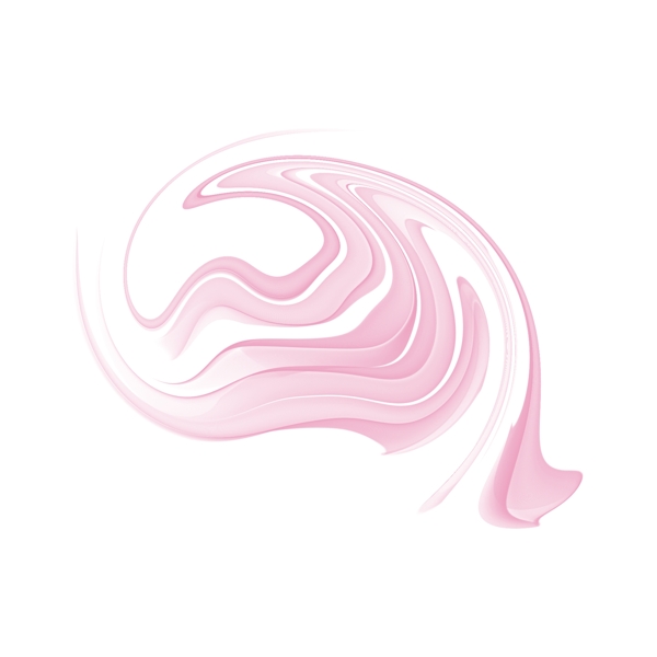 抽象线条粉色简约扭曲曲线