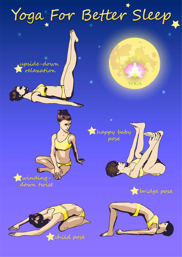 练瑜伽的卡通女人图片1