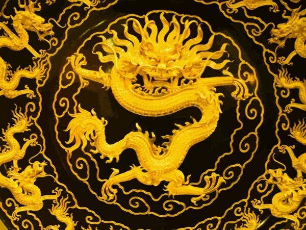 金龙中国传统吉祥图案