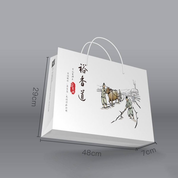 裕香稻礼盒包装袋设计