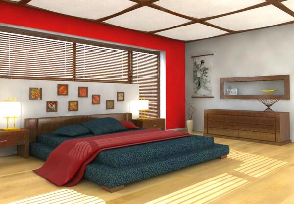 室内模型卧室图片
