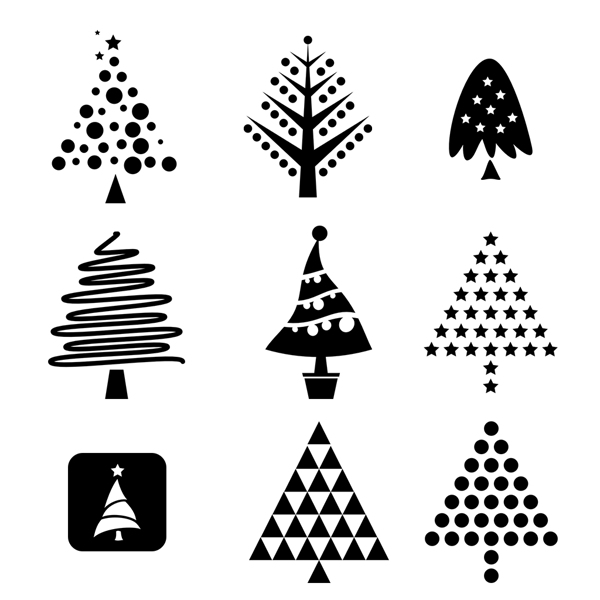 简约圣诞树icon图标