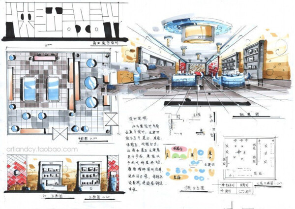 西餐厅装修效果图