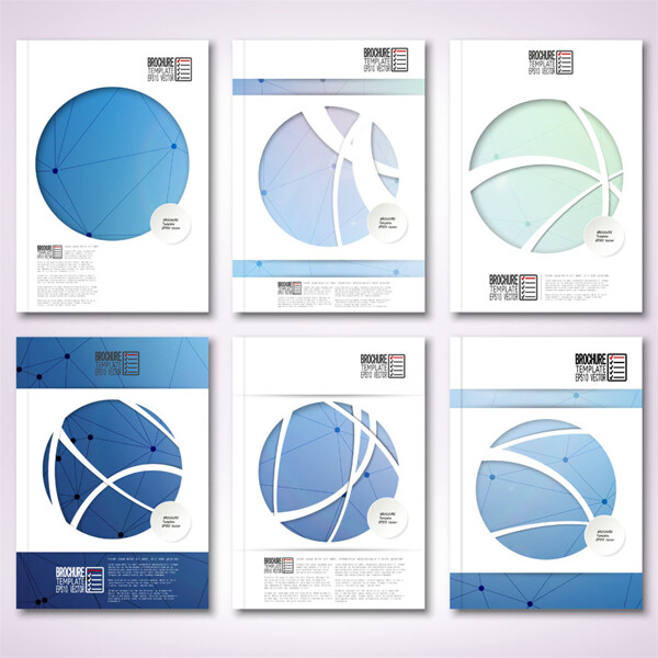圆形镂空画册设计图片
