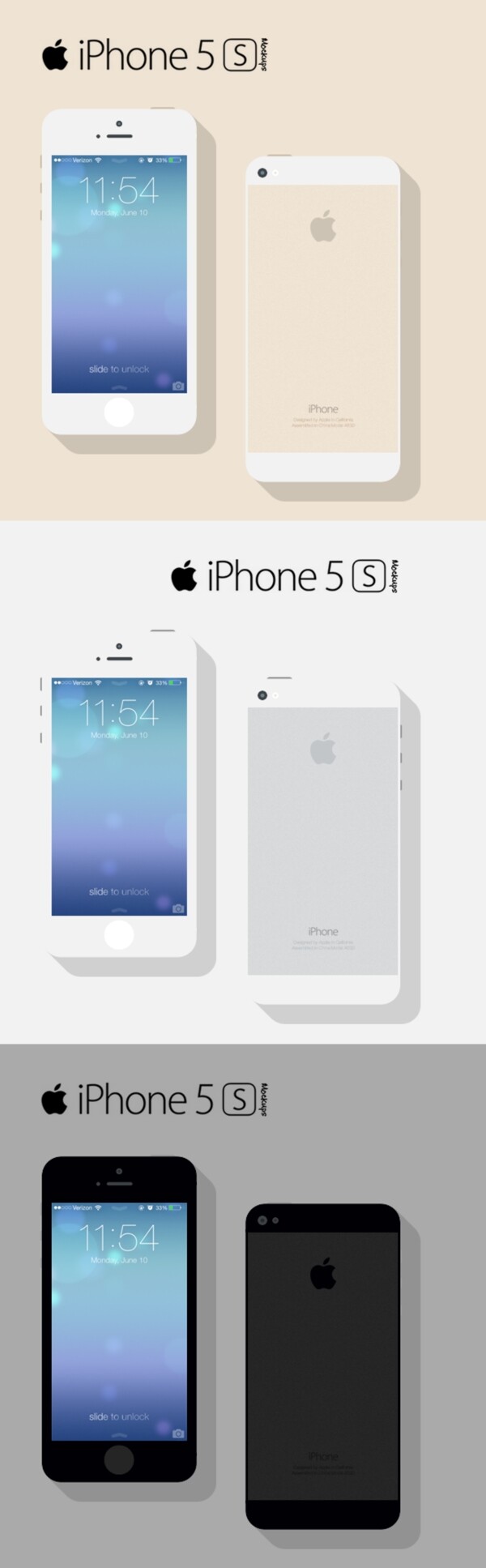 苹果iphone5s手机psd分层素材