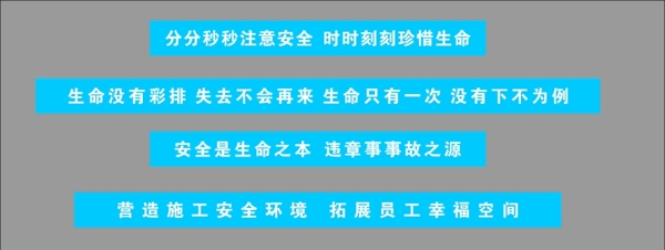 中国建筑专用标语安全标语图片