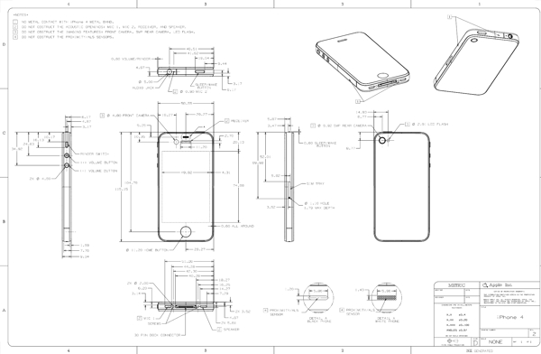 iphone4结构图图片