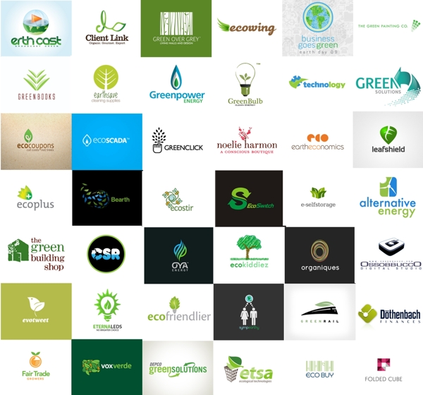 42款环保节能主题logo标识素材