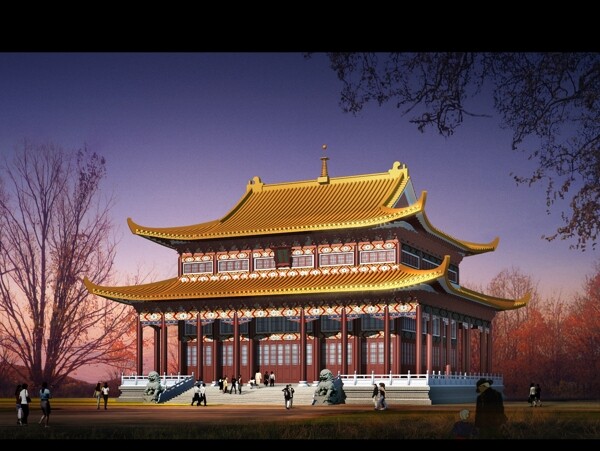 中式建筑寺庙图片
