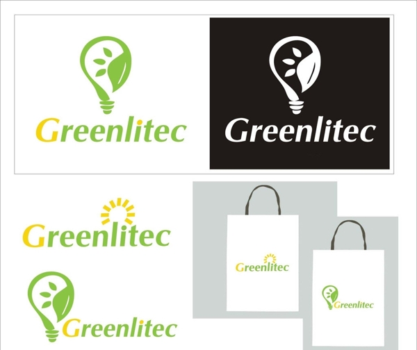 绿色灯具logo图片