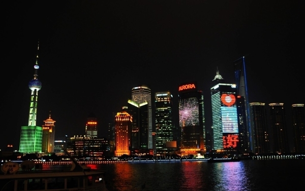 高清晰上海浦东夜景图片