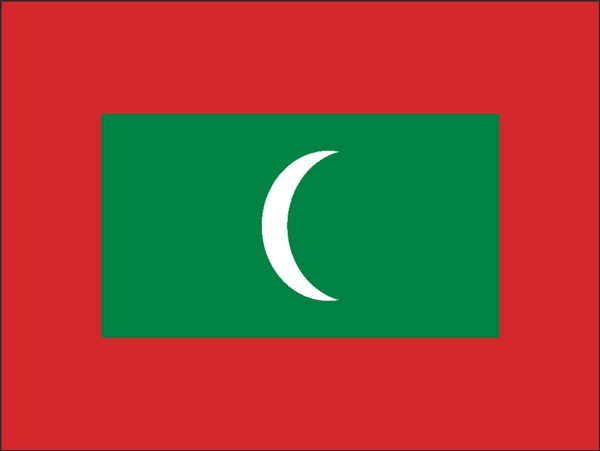 矢量马尔代夫国旗