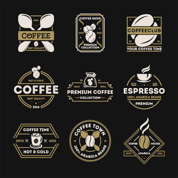 咖啡标签设计图片