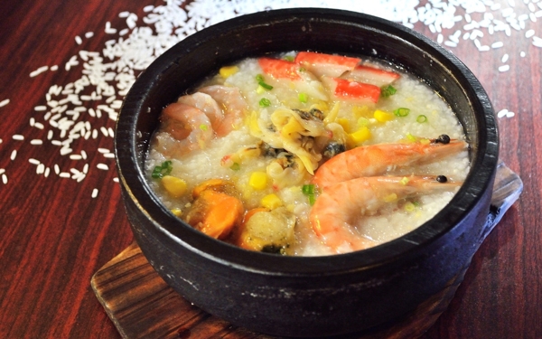 海鲜石锅粥